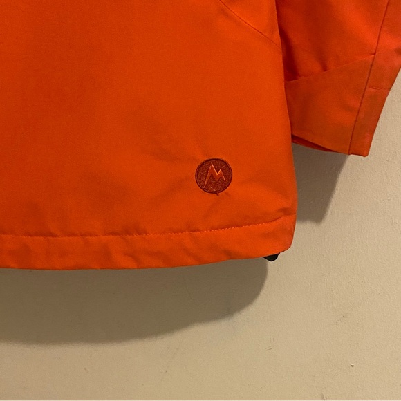 Womens Marmot OrangeWinter Ski Jacket Full Zip Hooded Snow Outerwear Coat Medium - Picture 4 of 10